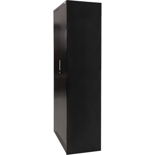 Hi-Boy Storage Cabinet, Steel, 4 Shelves, 72" H x 36" W x 18" D, Black Mukwa Safety Services