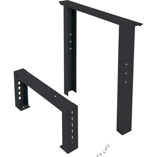 Industrial Duty Leg for Workbench, Steel, 24" D x 34" H, Single Mukwa Safety Services