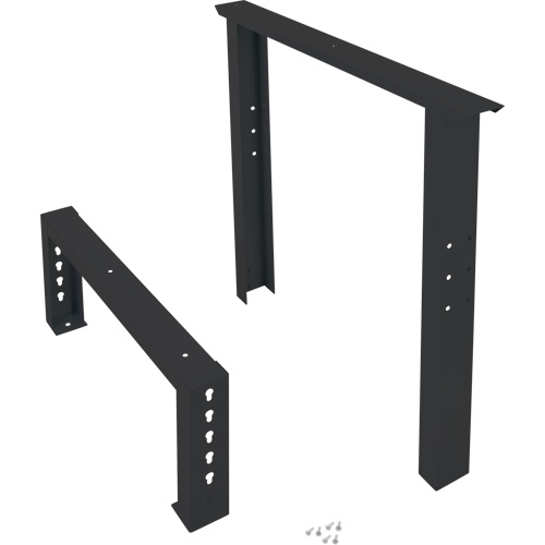 Pattes d'&eacute;tabli pour service industriel, Acier, 30" p x 34" h, Simple Mukwa Safety Services