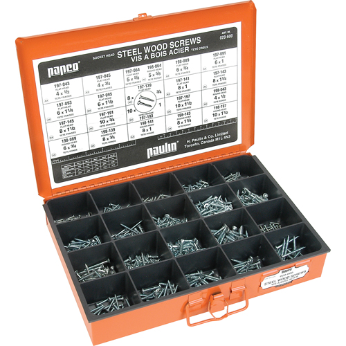 Assortiment de vis de bois Mukwa Safety Services