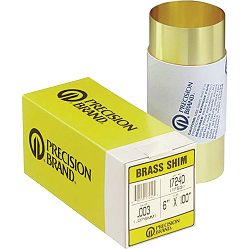 Slotted Shim Assortments, 3" L x 0.001"- 0.125" Thickness, 3" W, Stainless Steel Mukwa Safety Services