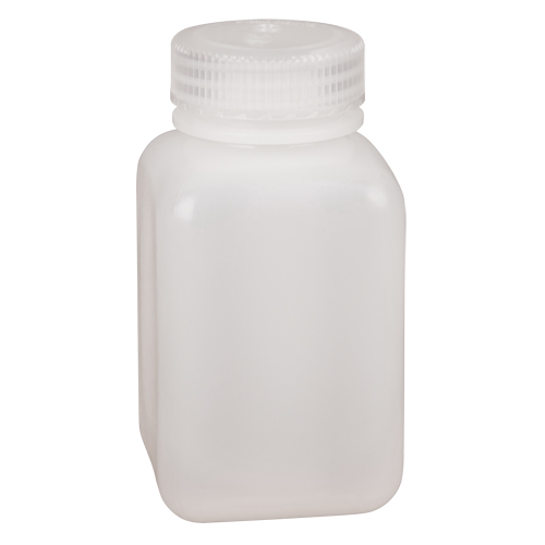 Easy-Grip Space-Saver Bottles, Square, 8 oz., Plastic Mukwa Safety Services