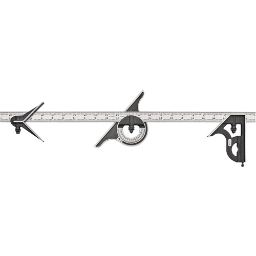Combination Square , 4 pcs., Steel Mukwa Safety Services