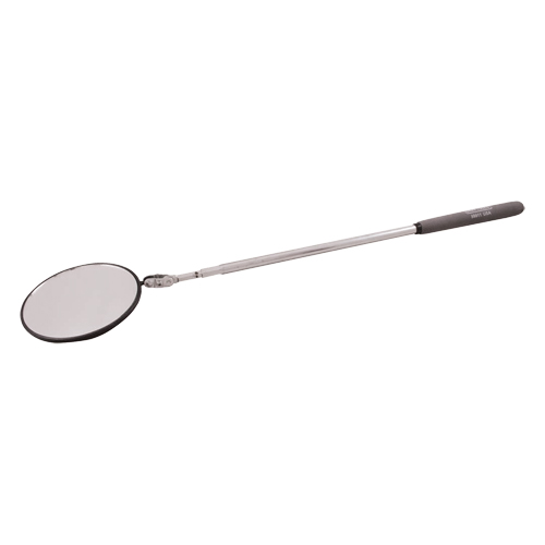 Inspection Mirror, Circular, 3-3/4" L x 3-3/4" W, Telescopic Mukwa Safety Services