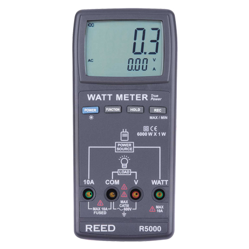 Wattm&egrave;tre v.e.v. avec certificat de calibration Mukwa Safety Services