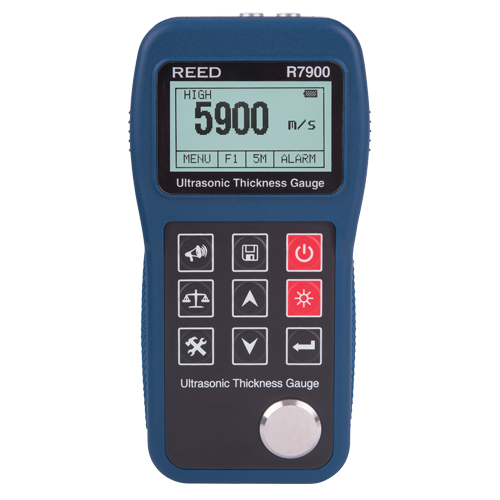 Jauge d'&eacute;paisseur ultrasonique avec certificat de calibration, Affichage Num&eacute;rique, Ultrason, gamme de 0,03" - 15,7" (0,65 mm - 400 mm) Mukwa Safety Services