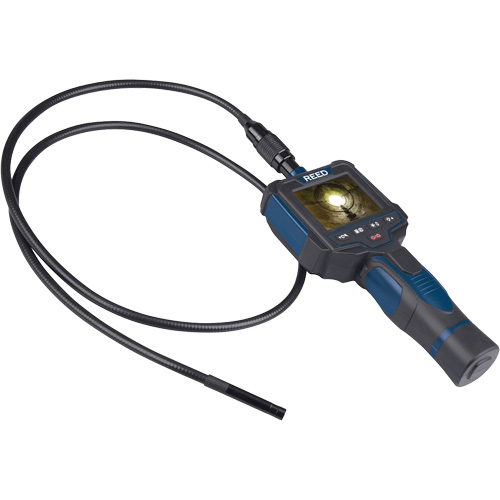 Recordable Borescope Inspection Camera, 2.5" Display, 640 x 480 pixels, 8 mm (0.31") Camera Head Mukwa Safety Services