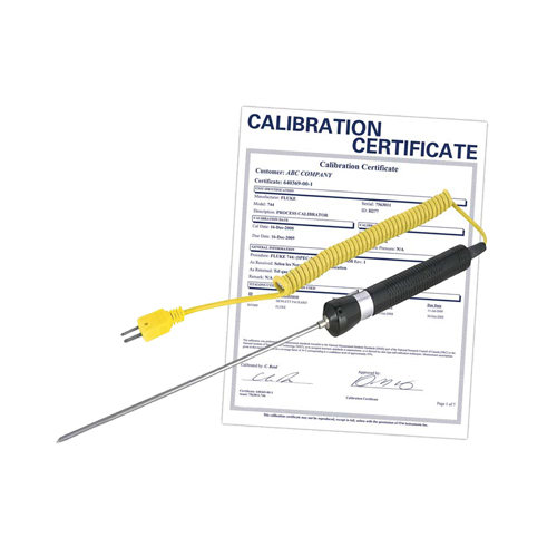 Needle Tip Thermocouple Probe with Calibration Certificate, 600 °C (1112°F) Max. Temp. Mukwa Safety Services