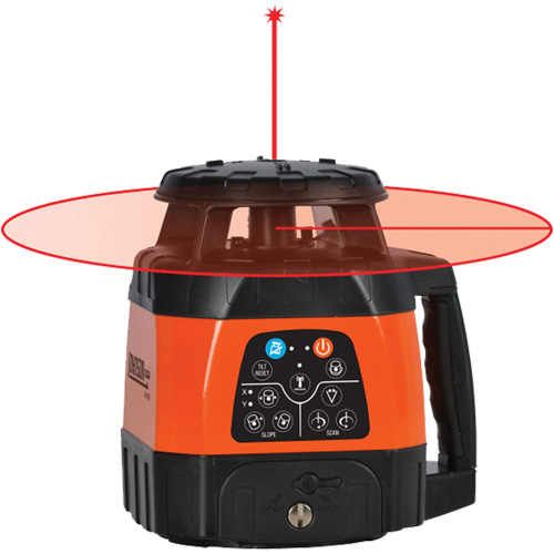 Laser rotatif horizontal et vertical &agrave; nivellement automatique et faisceau rouge, 200' (60 m), 635 N.m Mukwa Safety Services