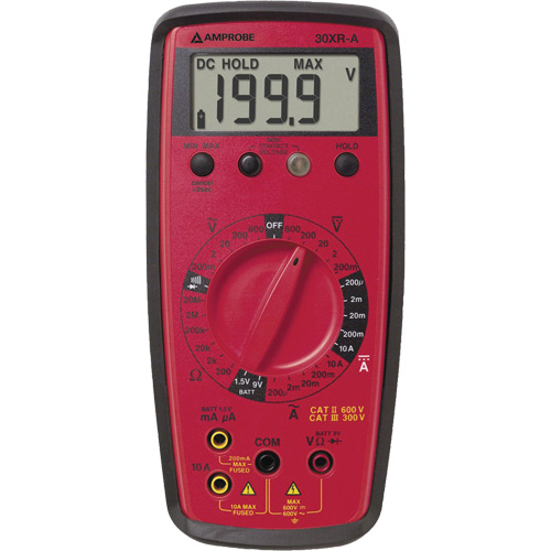 Multim&egrave;tre num&eacute;rique 30XR-A, Tension c.a./c.c., Courant c.a./c.c. Mukwa Safety Services