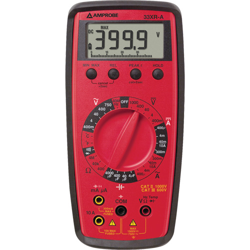 Multim&egrave;tre num&eacute;rique 33XR-A, Tension c.a./c.c., Courant c.a./c.c. Mukwa Safety Services