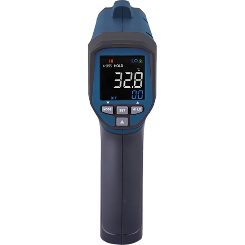 Professional Infrared Thermometer, -26 - 1472° F ( -32 - 800° C ), 30:1, Adjustable Emmissivity Mukwa Safety Services
