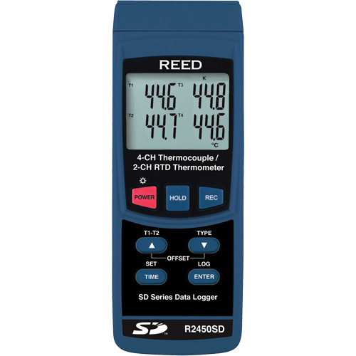 Thermom&egrave;tre thermocouple avec enregistreur de donn&eacute;es Mukwa Safety Services