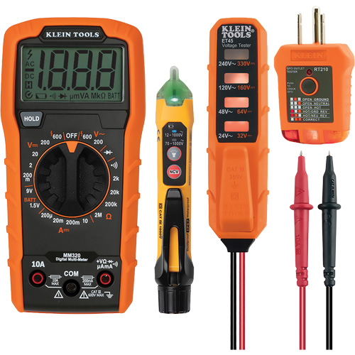 Trousse dessai &eacute;lectrique avec multim&egrave;tre num&eacute;rique Mukwa Safety Services