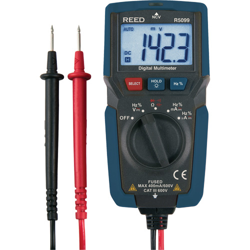 Compact Multimeter with Non-Contact Voltage, AC/DC Voltage, AC/DC Current Mukwa Safety Services