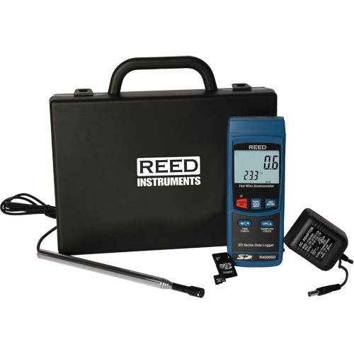 Hot Wire Thermo-Anemometer Kit, Data Logging, 0.4 - 30 m/sec Air Velocity Range Mukwa Safety Services