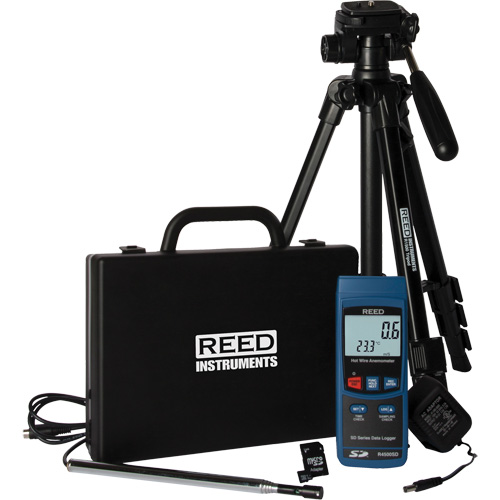Hot Wire Thermo-Anemometer Kit, Data Logging, 0.4 - 30 m/sec Air Velocity Range Mukwa Safety Services