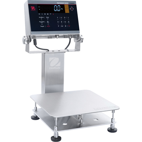 Defender 6000 Washdown Bench Scale, 50 lbs. Capacity, 11-4/5" L x 11-4/5" W Mukwa Safety Services