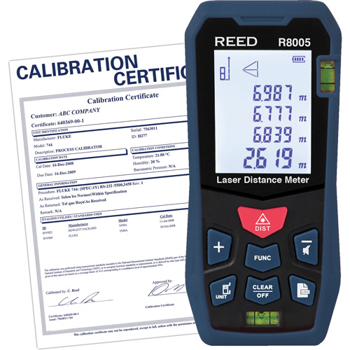 Laser Distance Meter with ISO Certificate, 0' - 164' (0 m - 50 m) Range, Digital (Electronic) Mukwa Safety Services