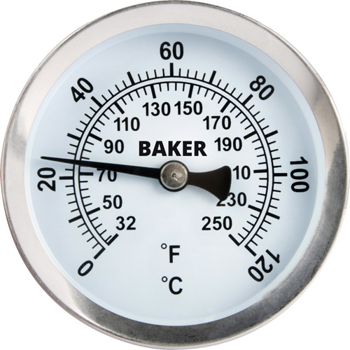 Thermom&egrave;tre de surface tuyau, Sans contact, Analogique, 32-250°F (0-120°C) Mukwa Safety Services