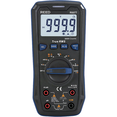 True RMS 1000V Digital Multimeter, AC/DC Voltage, AC/DC Current Mukwa Safety Services