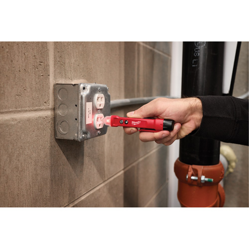 Voltage Detector with LED & GFCI Receptacle Tester Kit, 50 V - 1000 V, Display & Sound Alert Mukwa Safety Services