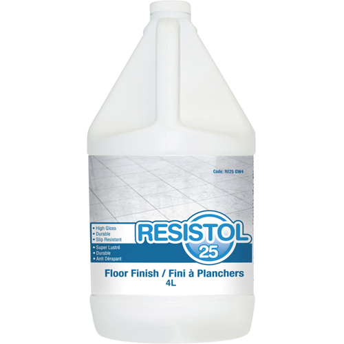 Resistol 25 Floor Finishes, 4 L, Jug Mukwa Safety Services