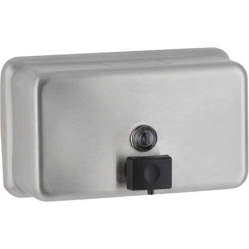 Distributeur de savon horizontal pour montage en surface, &agrave; pression, Capacit&eacute; de 1200 ml Mukwa Safety Services