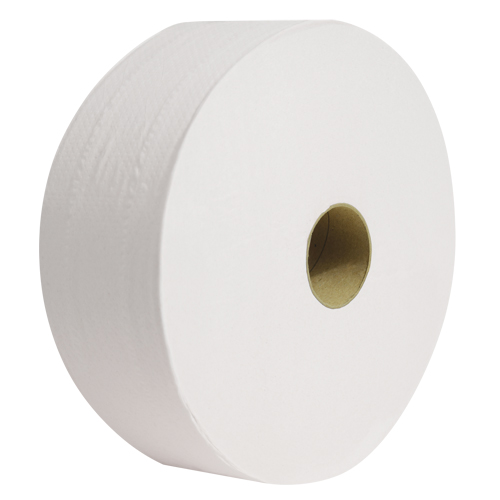 Pro Perform Toilet Paper, Jumbo Roll, 2 Ply, 1400' Length, White Mukwa Safety Services