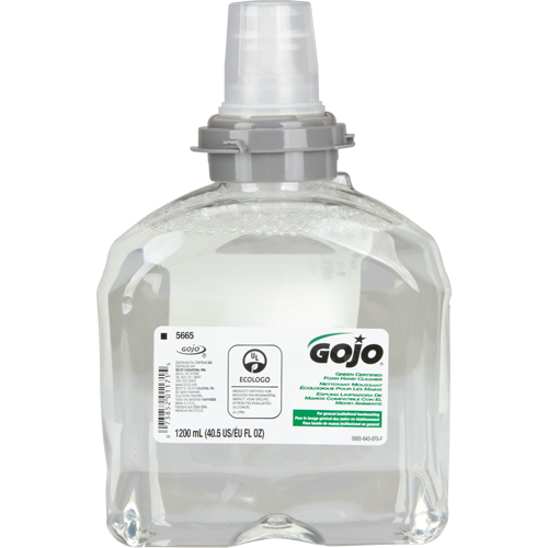 TFX Green Certified Hand Soap, Foam, 1.2 L, Unscented Mukwa Safety Services