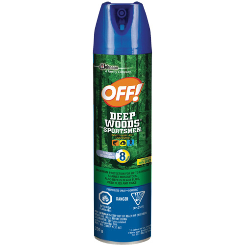 OFF! Deep Woods&reg; Sportsmen Insect Repellent, 30% DEET, Aerosol, 230 g Mukwa Safety Services