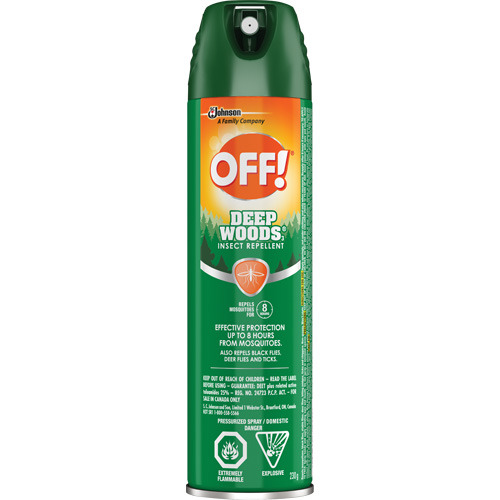 OFF! Deep Woods&reg; Insect Repellent, 25% DEET, Aerosol, 230 g Mukwa Safety Services