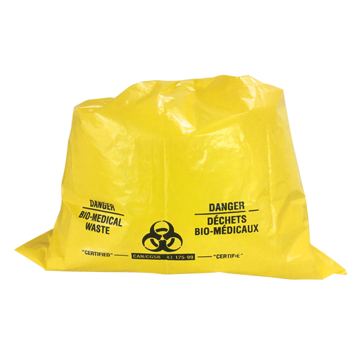 Sure-Guard Bio-Medical Waste Liners, Bio-Hazard, 29" L x 21-1/2" W, 2 mil Mukwa Safety Services