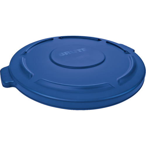 Couvercle rond pour poubelle Brute, Couvercle plat, Plastique, Convient aux contenants 22-1/4" dia. Mukwa Safety Services