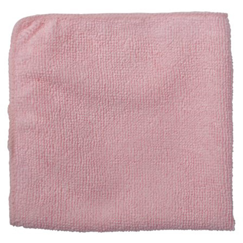 Chiffon de nettoyage pour travaux l&eacute;gers, Microfibre, Rouge Mukwa Safety Services