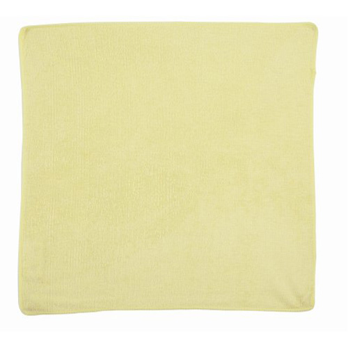 Chiffon de nettoyage pour travaux l&eacute;gers, Microfibre, Jaune Mukwa Safety Services