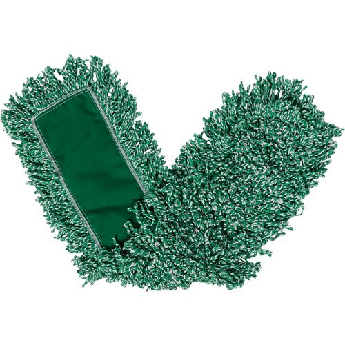 Vadrouille pour &eacute;pousseter en franges boucl&eacute;es, Style &agrave; enfiler, Microfibre, 36" lo x 5" la Mukwa Safety Services