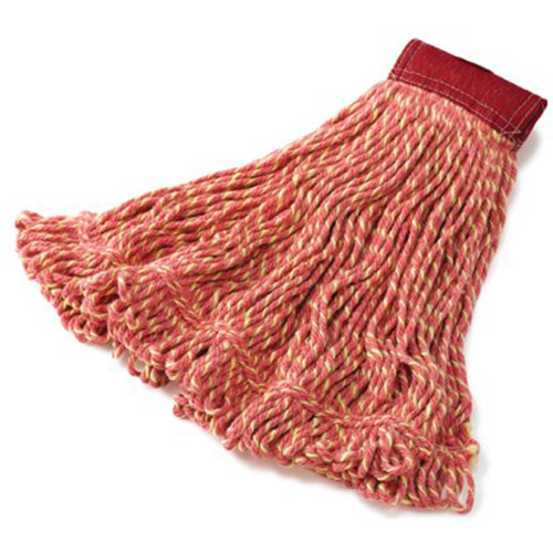Super Stitch Wet Mop, Floor Finishing, Cotton/Yarn, 21 oz., Loop Style Mukwa Safety Services