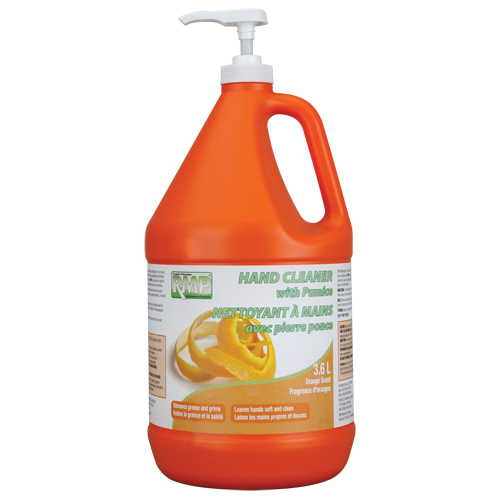 Orange Hand Cleaner, Pumice, 3.6 L, Jug, Orange Mukwa Safety Services