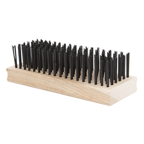 Scratch Brush, Steel, 18 x 6 Wire Rows, 6" Long Mukwa Safety Services
