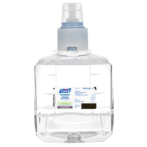 LTX-12 Advanced Foam Hand Sanitizer, 1200 ml, Cartridge Refill, 70% Alcohol Mukwa Safety Services