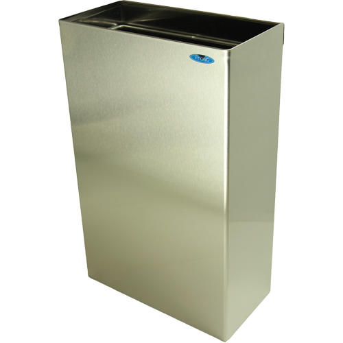 Wall Mounted Waste Receptacles, Stainless Steel, 11 US gal. Mukwa Safety Services