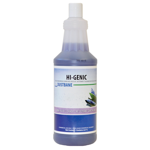 Hi-Genic Bathroom Cleaner and Sanitizer, 1 L, Bottle Mukwa Safety Services