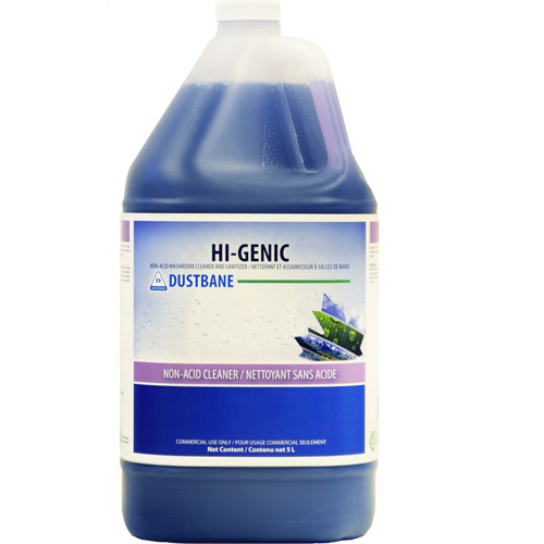 Hi-Genic Bathroom Cleaner & Sanitizer, 5 L, Jug Mukwa Safety Services