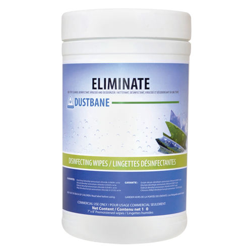 Eliminate Virucide Wipes, 7" x 8", 180 Count Mukwa Safety Services
