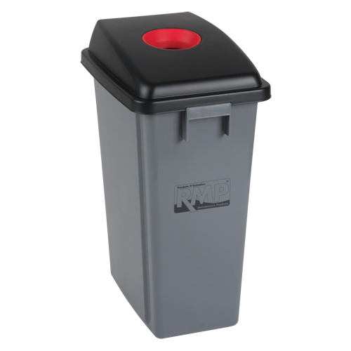 Recycling & Garbage Bin, Plastic, 16 US gal. Mukwa Safety Services
