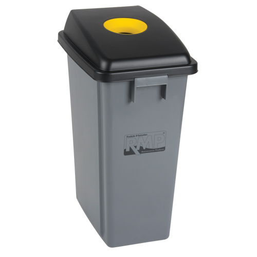 Recycling & Garbage Bin, Plastic, 16 US gal. Mukwa Safety Services