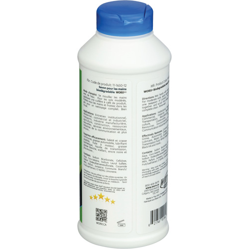 Nettoyant pour les mains biod&eacute;gradable, Poudre, 0,406 lb, Bouteille, Parfum&eacute; Mukwa Safety Services