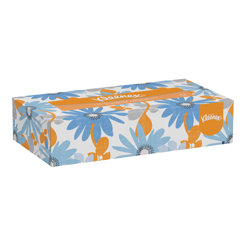 Papier-mouchoir Kleenex, 2 pli, 8" lo x 8-1/2" la, 125 feuilles/boîte Mukwa Safety Services