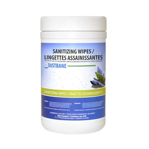 Food Contact Surface Sanitizing Wipes, 6" x 10", 100 Count Mukwa Safety Services